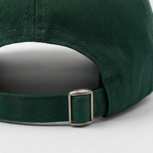 หมวกเบสบอลผ้าฝ้ายสีเขียวเข้มแบบเรียบง่าย สไตล์ลำลอง เหมาะสำหรับวิ่ง ออกกำลังกาย ระบายอากาศได้ดี - Product Image 6