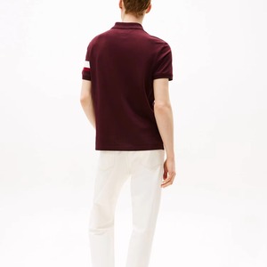 เสื้อโปโลผู้ชายผ้าฝ้าย 100% ปักโลโก้ตามสั่ง OEM เสื้อโปโลลำลองสำหรับเล่นกีฬา ขายส่ง - Product Image 4