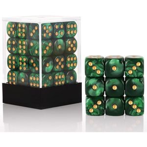 SIDED HANDMADE RESIN PATTERN ECO-friendly Portable 6 Sided Acrylic Round Corner Standard Game D6 Dice for Yahtzee Game - Product Image 5