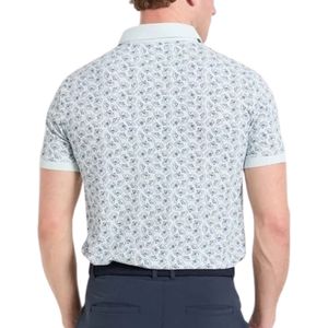 Men Light <b>Blue</b> Patterned <b>Polo</b> <b>Shirt</b> Short Sleeve Collared Tee Custom Logo OEM Manufacturer Wholesale Golf Sportswear Premium - Product Image 6