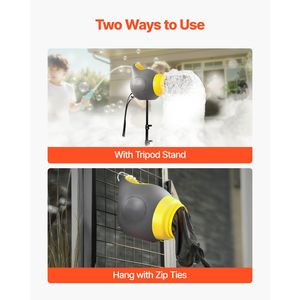 Cannone per Schiuma Portatile da 115 W, Potente Macchina per Schiuma da Giardino e Piscina con Supporto a Treppiede, Generatore di Bolle Portatile da 115 W - Product Image 3