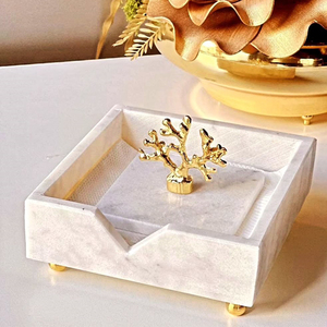 Handmade Marble Decorative Napkin Holder <b>Square</b> Shape For Home Hotel Table Top Installation With Lid Other Home Decor - Product Image 1