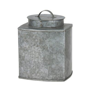 Trois contenants en fer galvanisé de tailles différentes pour la maison, l'hôtel et la cuisine des restaurants, pots en étain avec couvercle pour le stockage des aliments - Product Image 3