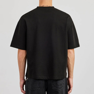 เสื้อยืดแขนสั้นทรงบ็อกซี่สำหรับผู้ชาย ทันสมัย สวมใส่ได้ทั้งแบบลำลองและเป็นทางการ ผลิตจากผ้าฝ้าย 100% เนื้อผ้านุ่ม ระบายอากาศได้ดี ไม่เป็นขุย - Product Image 2