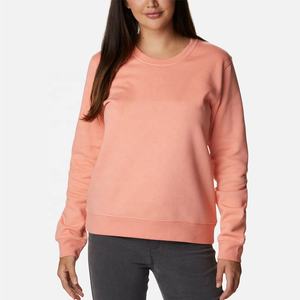 Vente chaude lettre imprimer à la mode Hip Pop Streetwear coton polaire surdimensionné rond O col rond pull femmes sweats pull - Product Image 1