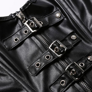 Corset Bustier Homme en Cuir PU de Haute Qualité, Amincissant, Respirant, Écologique, Séchage Rapide, Sans Coutures, Couleur Personnalisable, Sexy - Product Image 6