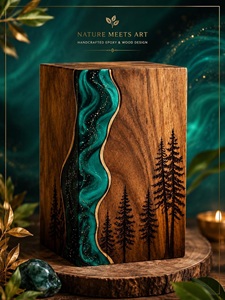 Handmade Rosewood Tree Life Cremation Urn Engraved Memorial <b>Keepsake</b> <b>for</b> Baby Pet Human <b>Ashes</b> Eco-Friendly Durable Medium Size - Product Image 1