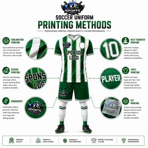 Hot Sale Custom Sublimation <b>Soccer</b> Uniform T-Shirt 100% Polyester Premium Green Stripes Training Short Sleeves <b>Soccer</b> Uniform - Product Image 3