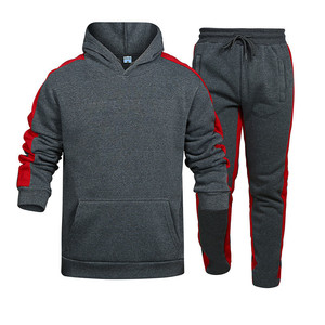 2025 Menswear Autumn/Winter Acid Wash Animal Print Heavyweight Cotton Hooded Sweatshirt & Casual Long Pants Suit Set - Product Image 5