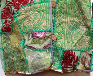 Khambadiya New Fashion Vintage Style Embroidered Cotton <b>Quilted</b> Banjara <b>Jacket</b> Floral <b>Pattern</b> Breathable Eco-Friendly Women - Product Image 4