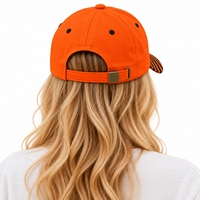 Casquette de baseball unisexe bicolore à visière incurvée, réglable, décontractée, pour l'extérieur, avec fermeture arrière ajustable, classique à six panneaux, ajustement réglable