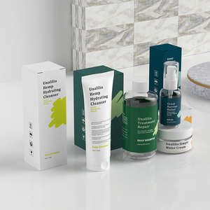 Flacon pompe en plastique transparent de 60 ml et 250 ml pour lotion - Pot de crème de 100 g, tube de nettoyant, impression sérigraphique de luxe, soins personnels personnalisés - Product Image 3