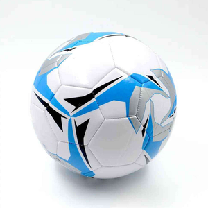 Balón de Fútbol CORE FIELD Blanco Cosido a Máquina, Ecológico, Duradero, Ligero, Diseño con Puntos Azules, para Interior/Exterior - Product Image 1