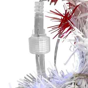 Albero di Natale Artificiale Fraser Fir Pieghevole da 1,8 m con Coni da 3 cm, Decorazione Natalizia Stile Cappello di Babbo Natale - Product Image 6