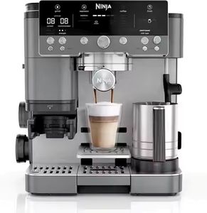 สินค้ามาใหม่ Ninjas Luxe Premier เครื่องชงกาแฟอัตโนมัติ 3-in-1 สแตนเลสสตีล พร้อมเครื่องบดเมล็ดกาแฟในตัวและเครื่องตีฟองนม - Product Image 2