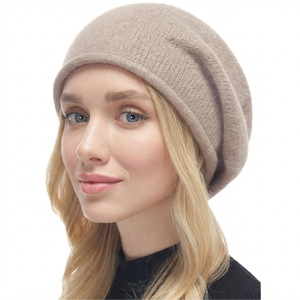 Gorro de Punto Suave para Mujer, Gorro Cálido de Invierno, Gorra Informal para Exteriores - Product Image 2