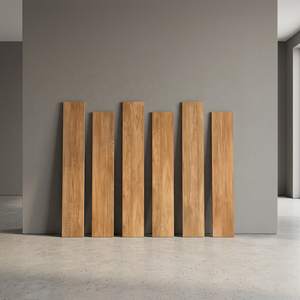 Azulejos de baño de porcelana de cerámica de fabricantes de fábrica de Shandong, tablones de tira de madera de 20x120cm, azulejo de suelo de 200x1200mm - Product Image 4