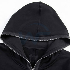 Sweat à capuche entièrement zippé le plus vendu, 100 % coton, coupe classique, poignets côtelés, compartiment avant, hiver, écologique, production personnalisée - Product Image 3