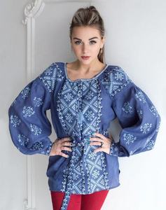 2024 robe décontractée brodée pour femmes couleur denim courte avec décoration à glissière taille naturelle - Product Image 1