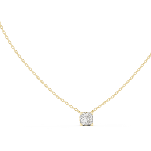 Collier pour femme en argent sterling S925 plaqué or 10K avec pendentif ethnique classique et élégant orné d'un diamant rond taille brillant - Product Image 5