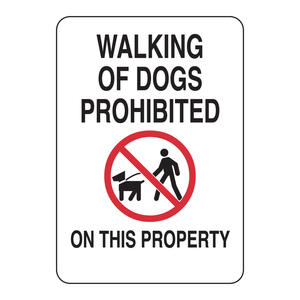 Brady Weather-Resistant <b>Dog</b> Walking Prohibited <b>Sign</b> for Indoor and Outdoor Use - Product Image 2