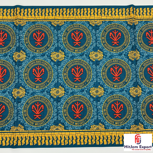 Tissu africain imprimé sur mesure, design nigérian, tissu de luxe pour robes de mariée, vêtements de fête et ameublement. - Product Image 1