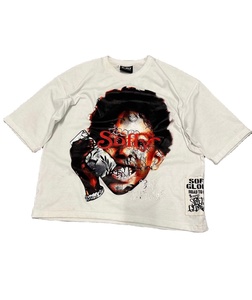 Jersey de Cuello Redondo Extra Grande con Impresión de Logotipo Personalizado, Lavado Ácido, Impresión Digital, Poliéster/Algodón, Tallas Grandes para Hombre, Peso Pesado - Product Image 1
