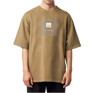 เสื้อยืดคอกลมโอเวอร์ไซส์ทรงหลวม ผ้าคอตตอน 100% คุณภาพสูง หนัก 300 กรัม พิมพ์ลายสกรีนตามสั่ง สำหรับผู้ชาย - Product Image 6