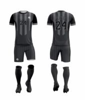 Ensemble de maillots de football personnalisés, uniforme de football en polyester durable, vêtements d'équipe, fabricant de vêtements de sport en gros OEM ODM, uniformes de football