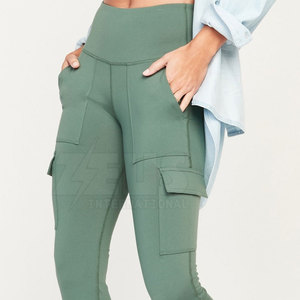 Wholesale Women <b>Leggings</b> Soft Breathable High Waist Trendy Women Fitness Athleisure Pants Premium Spandex /<b>Nylon</b> <b>Leggings</b> - Product Image 5