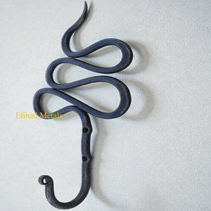 Hand Forged Wall <b>Hook</b> Handcrafted Rustic Wall <b>Hook</b> Decorative Hanging <b>Hook</b> for Home & <b>Kitchen</b> - Product Image 1