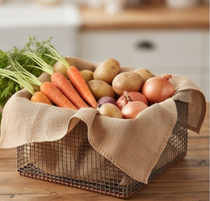 Estante rectangular multiusos de alta calidad, tipo cesta, independiente, para decoración del hogar y almacenamiento en la cocina. - Product Image 5