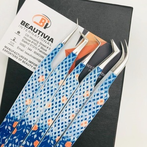 Pince à épiler professionnelle en acier inoxydable à pointe pointue avec impression en papier personnalisée de haute qualité - Product Image 2