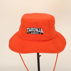 Chapeau de soleil de plage d'été personnalisé avec logo, haute qualité, large bord, style bob avec cordon, vente en gros - Product Image 2