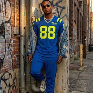 Uniformes de Fútbol Americano Sublimados Resistentes, Números Personalizados en Tela Tackle Twill, Ropa Deportiva de Alta Resistencia, Manga Corta - Product Image 6