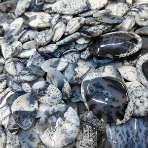 Lot de cabochons d'opale dendritique naturelle, vente en gros de pierres précieuses d'opale pour la création de bijoux - Product Image 5