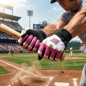 Guantes de Béisbol y Sóftbol Profesionales Personalizados para Bateadores Zurdos, Guantes de Bateo de Cuero Antideslizantes de Alta Calidad para Adultos - Product Image 4