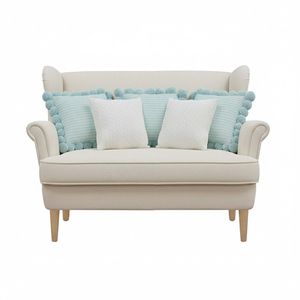 SOGA 5-PC Light Blue Ribbed <b>Pillow</b> Covers and Cable Knit Pure Pillowcase Set Pom-Pom Detail for Cozy Home <b>Decor</b> - Product Image 1