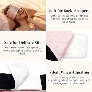 Nouveau design de masque pour les yeux en soie naturelle pour femmes, personnalisé, respectueux de la peau, masque pour les yeux en soie 2026 pour femmes, vente en ligne - Product Image 4