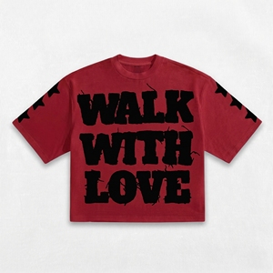 T-shirt graphique oversize pour homme en coton épais 100% – Style streetwear, épaules tombantes, impression sérigraphiée, logo personnalisé, coupe ample – Vente en gros - Product Image 1
