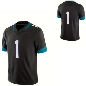 เสื้อฟุตบอลอเมริกันแบบใหม่ OEM ออกแบบเองได้ แขนสั้น ระบายอากาศได้ดี คุณภาพสูง พิมพ์ลายดิจิทัล สำหรับฝึกซ้อม - Product Image 1