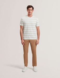 T-shirts pour hommes à prix avantageux, design rayé par sublimation, nouveau style tendance, service OEM, prix de gros, chemises en coton pour hommes - Product Image 2