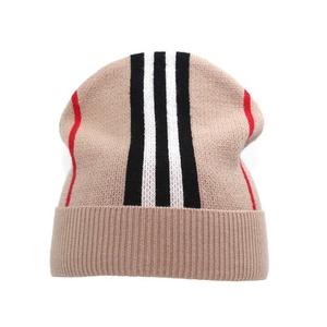 Bonnet en tricot texturé style panier tressé, polyester/coton, unisexe, chaud pour l'hiver, extensible, décontracté, motif géométrique/à motifs - Product Image 6