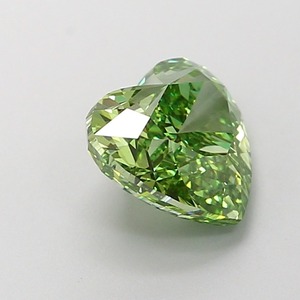 Diamant de laboratoire CVD vert vif fantaisie modifié en forme de cœur de 2,12 carats, clarté VS1, polissage excellent, pierre précieuse non montée - Product Image 4