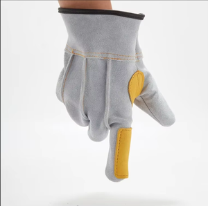 High Quality Split Cowhide Welding Protective <b>Long</b> Leather Safety <b>Gloves</b> Work Welding <b>Gloves</b> - Product Image 2