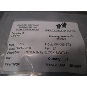 AMAT 0021-72234 SPACER INTERLOCK SWITCH, 109059 - อุปกรณ์และชิ้นส่วนเซมิคอนดักเตอร์ระดับโลกที่เชื่อถือได้ - Product Image 3