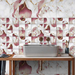 White Marble Finish Ceramic Wall Tile 300x600 Minimalist Design For Clean Modern Office Interiors And Commercial Applications - Product Image 3