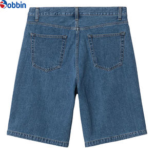 Pantalones Cortos de Mezclilla para Hombre, Estilo Urbano, Vintage, Holgados, de Trabajo, a la Moda, Jorts, Pantalones Cortos de Mezclilla Holgados - Product Image 4