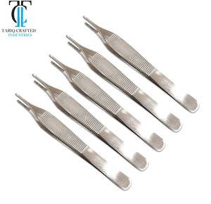 Pinzas Adson Profesionales de 12 cm, Pinzas de Acero Inoxidable con Dientes para Agarrar Tejidos, para Uso Quirúrgico y Médico - Product Image 1