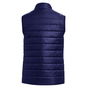 Chaleco Acolchado Ligero para Mujer con Cuello Alto y Cremallera, Estilo Deportivo Casual Europeo Americano, Chaleco Tejido Cálido Negro para Exportación - Product Image 2